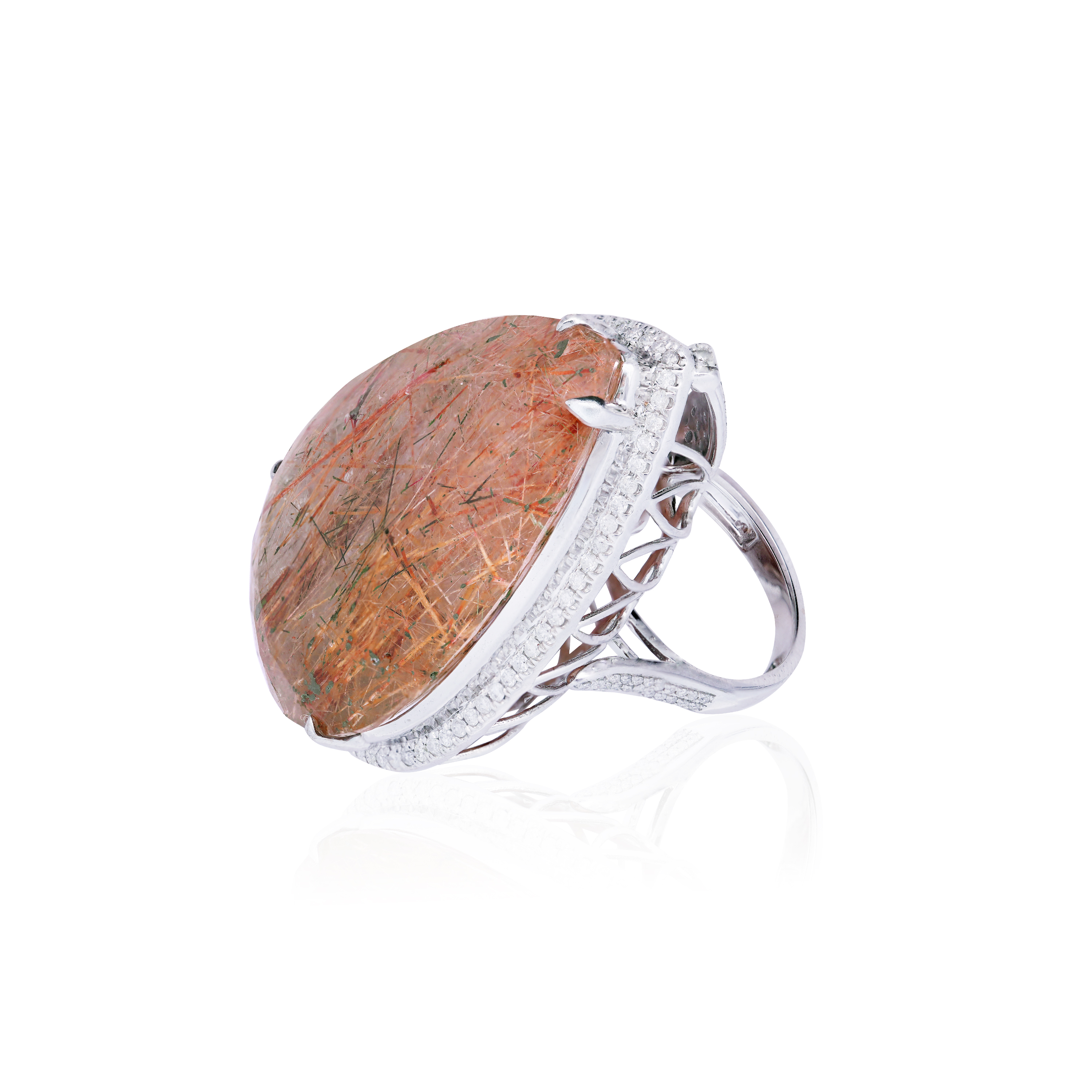 Ylenia Rose Quartz Convertible Ring / Pendant